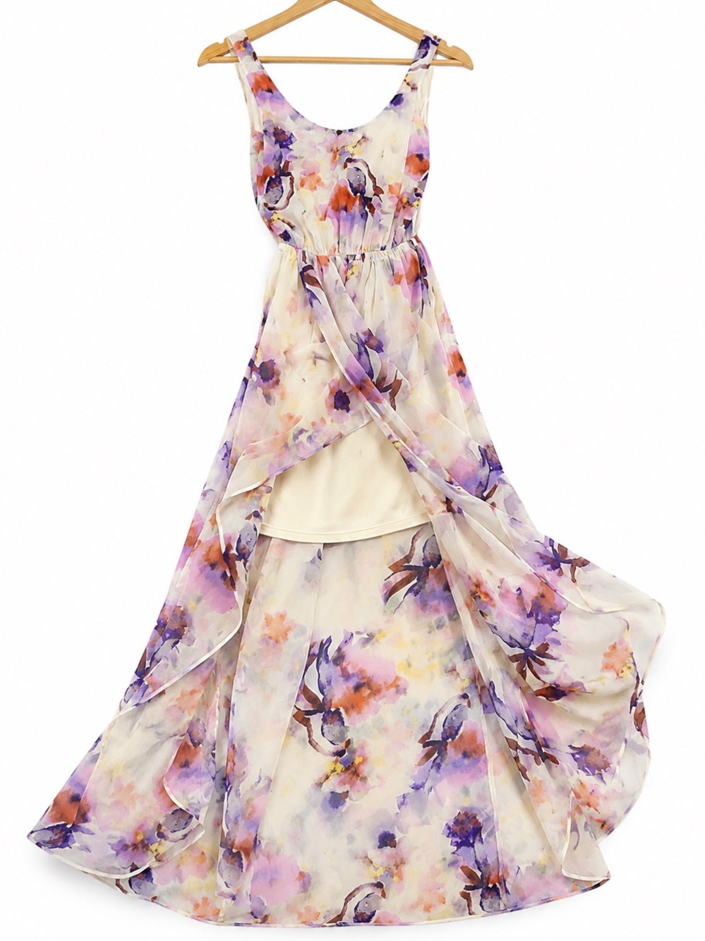 Show Me Your Mumu Floral Maxi Dress Boho Wedding Guest Flowy Watercolor NWT M